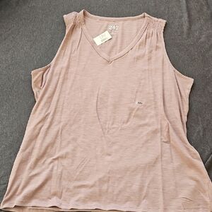 Maurices Dusty Pink V-Neck Tank Top